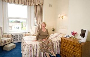 Care home bedroom